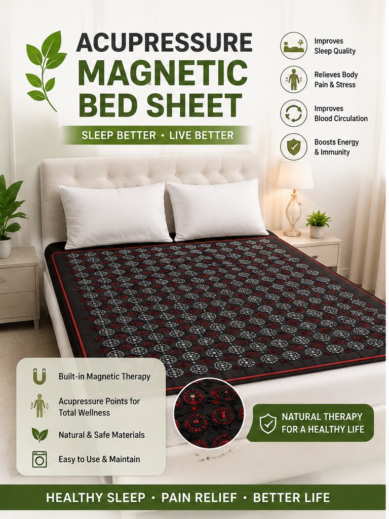 Acupressure Magnetic Bed Sheet — benefits